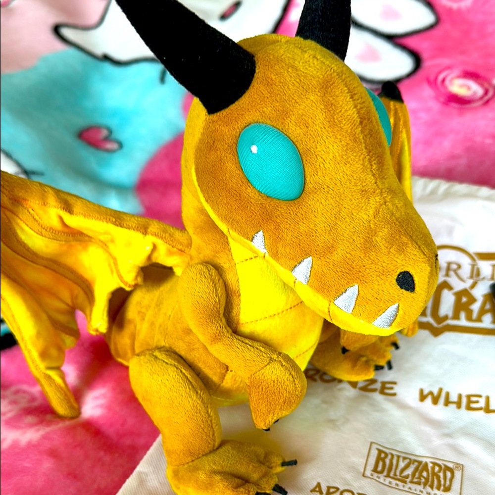 Bronze Whelping Plush from Blizzard World of Warcraft with Bag and Tag